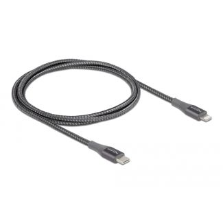 DeLOCK Cavo dati e cavo di ricarica USB Type-C per Lightning per iPhone, iPad e iPod da grigio 1 m MFi