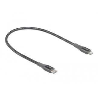 DeLOCK Data and charging cable USB Type-C to Lightning for iPhone, iPad and iPod grey 0.5 m MFi