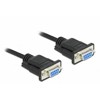 DeLOCK Cavo seriale RS-232 D-Sub9 femmina per femmina 10 m modem nullo
