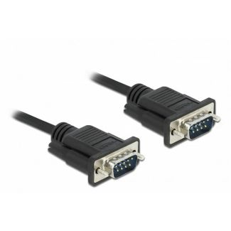 DeLOCK Serial Cable RS-232 D-Sub 9 male to male with narrow plug housing 1 m