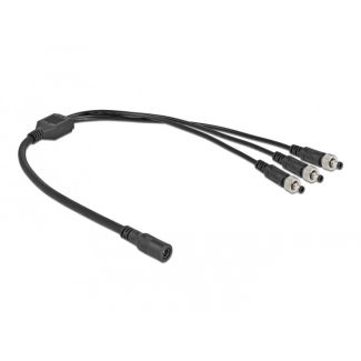 DeLOCK DC Splitter Cable 5.5 x 2.1 mm 1 x female to 3 x male screwable