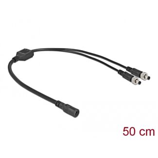 DeLOCK Cavo DC Splitter 5,5 x 2,1 mm 1 x femmina per 2 x maschio avvitabile
