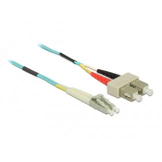 DeLOCK Cable Optical Fibre LC to SC Multi-mode OM3 1 m