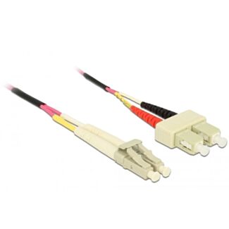 DeLOCK Cavo in fibra ottica LC > SC Multimode OM4 0,5 m