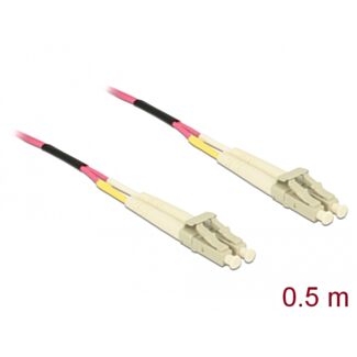 DeLOCK Cavo in fibra ottica LC > LC Multimode OM4 0,5 m