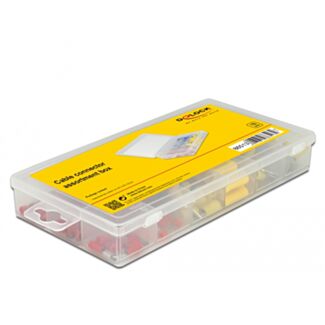DeLOCK Assortimento connettori per cavi scatole da 170 pezzi colorati