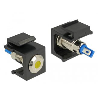 DeLOCK 86462 wire connector Keystone LED Black, Blue, Stainless steel, Yellow
