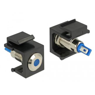 DeLOCK 86461 wire connector Keystone LED Black, Blue, Stainless steel