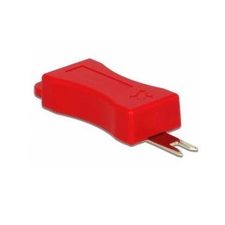 DeLOCK 86412 clip sicura RJ-45 Rosso 4 pz