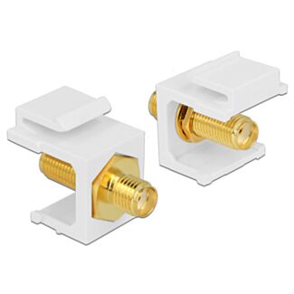 DeLOCK 86365 adattatore per inversione del genere dei cavi SMA Bianco