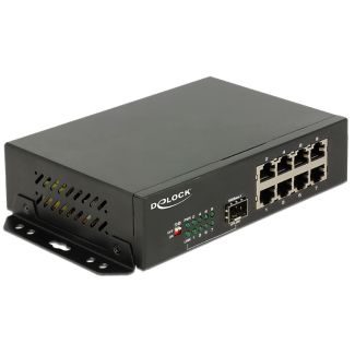 DeLOCK 87708 network switch Gigabit Ethernet (10/100/1000) Black
