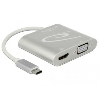 DeLOCK 87705 USB graphics adapter 3840 x 2160 pixels Silver