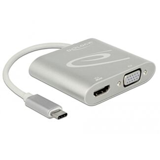 DeLOCK 87705 adattatore grafico USB 3840 x 2160 Pixel Argento