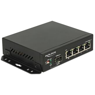 DeLOCK 87704 switch di rete Gigabit Ethernet (10/100/1000) Nero