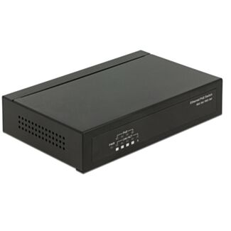 DeLOCK 87682 switch di rete Fast Ethernet (10/100) Supporto Power over Ethernet (PoE) Nero