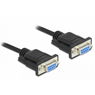 DeLOCK 87472 cavo seriale Nero 2 m DB-9