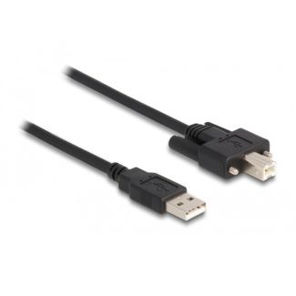 DeLOCK Cable USB 2.0 Type-A male to Type-B male with screws 1 m