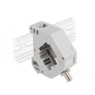 DeLOCK Adattatore guida DIN con Keystone ST Simplex femmina per ST Simplex femmina