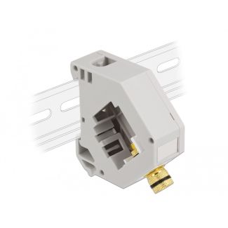 DeLOCK DIN rail Adapter with Keystone binding post to binding post