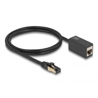DeLOCK Cavo di prolunga di rete da RJ45 maschio per RJ45 femmina Cat.8.1 S/FTP 1 m nero