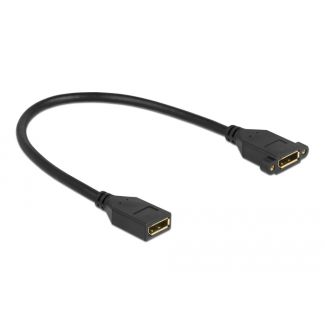 DeLOCK Cavo DisplayPort 1.2 femmina a femmina di montaggio pannello 4K 60 Hz 30 cm