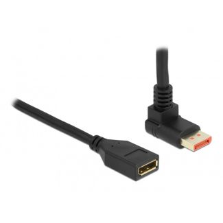 DeLOCK Cavo prolunga DisplayPort maschio 90° angolato vers l'alto a femmina 8K 60 Hz 3 m