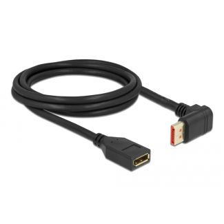 DeLOCK Cavo prolunga DisplayPort maschio 90° angolato vers l'alto a femmina 8K 60 Hz 2 m