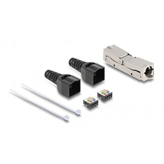 DeLOCK Accoppiatore RJ45 da LSA a LSA con pressacavo Cat.6A senza attrezzi