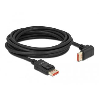 DeLOCK DisplayPort cable male straight to male 90° upwards angled 8K 60 Hz 5 m