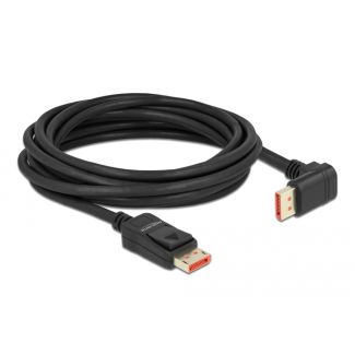 DeLOCK Cavo DisplayPort da maschio diritto a maschio 90° angolato vers il basso 8K 60 Hz 5 m