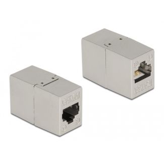 DeLOCK Adapter RJ45 jack to RJ45 jack Cat.6A metal