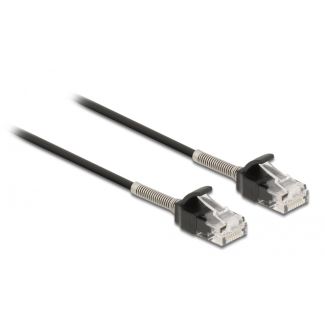 DeLOCK Cavo RJ45 maschio per RJ45 femmina Cat.6A da 25 cm nero