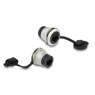 DeLOCK Connettore RJ45 Cat.6 integrato con cappuccio protettivo antipolvere