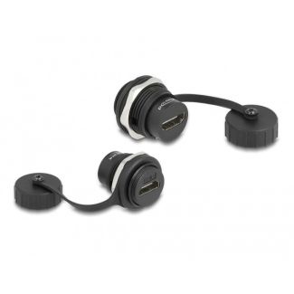 DeLOCK HDMI-A built-in connector with protective cap IP67 dust and waterproof