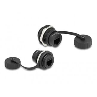 DeLOCK Connettore RJ45 Cat.6 integrato con cappuccio protettivo IP67 antipolvere e impermeabile