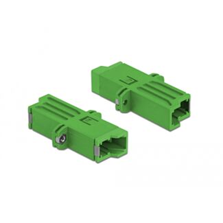 DeLOCK Accoppiatore per fibra ottica E2000 Simplex femmina per Simplex femmina Monomodale verde