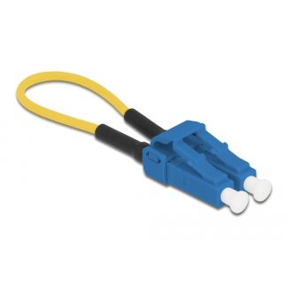 DeLOCK Adattatore loopback fibra ottica LC / UPC monomodale blu