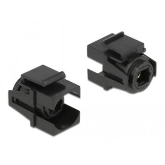 DeLOCK Keystone Module TOSLINK female > TOSLINK female black