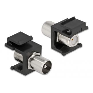 DeLOCK Modulo Keystone IEC maschio > F femmina nero