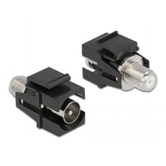 DeLOCK Modulo Keystone IEC maschio > F femmina nero