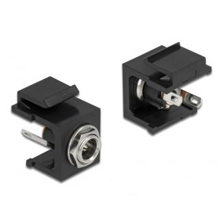 DeLOCK Modulo Keystone DC 5,5 x 2,5 mm femmina nero
