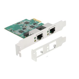 DeLOCK Scheda PCI Express x1 per 2 x RJ45 2,5 Gigabit LAN