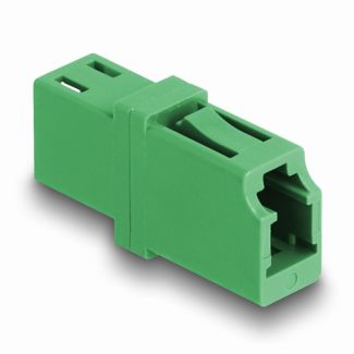 DeLOCK Optical Fiber Coupler LC Simplex female to LC Simplex female APC green