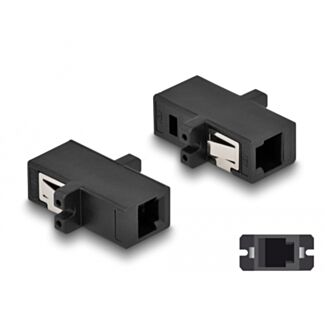 DeLOCK Accoppiatore per fibra ottica da MTRJ femmina per MTRJ femmina nero
