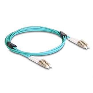 DeLOCK Cavo in fibra ottica con armatura in metallo da LC Duplex a LC Duplex multimodale OM3 2 m