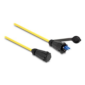 DeLOCK Cavo in fibra ottica LC Duplex per LC Duplex con cappuccio protettivo monomodale IP68 antipolvere e impermeabile da 1 m