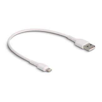 DeLOCK Cavo di ricarica USB per iPhone, iPad, iPod bianco da 30 cm