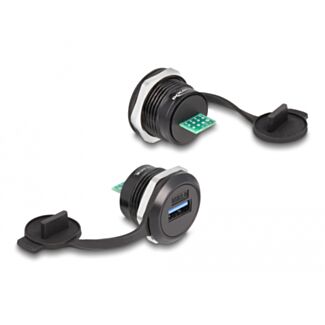DeLOCK Connettore USB 3.2 Gen 1 Tipo-A per PCB integrato con cappuccio protettivo antipolvere