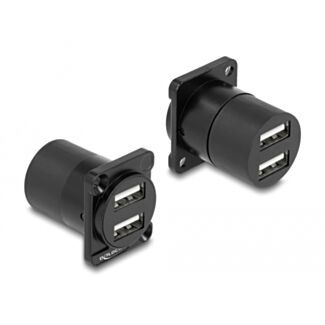 DeLOCK Modulo di Tipo-D USB 2.0 Tipo-A 2 x femmina per 2 x femmina