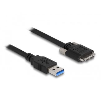 DeLOCK Cable USB 3.0 Type-A male to Type Micro-B male with screws 0.5 m